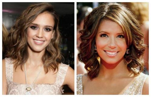 Укладка на прямые волосы средней длины. Укладка волос на средние волосы утюжком