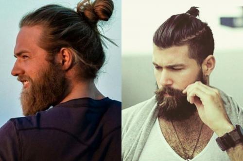 Мужской стиль волос 2019. Модная мужская стрижка «Man bun» на длинные волосы 2019
