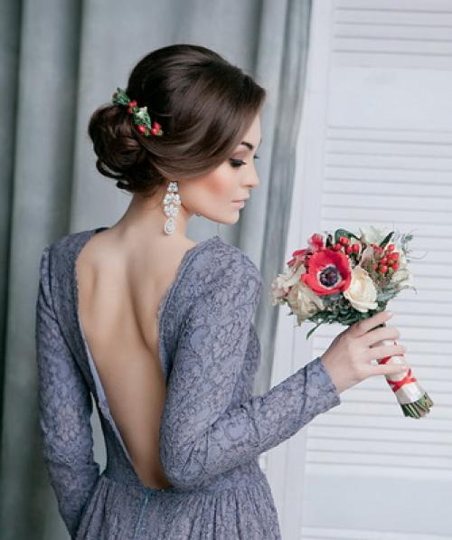 Прически для девочек с цветами. Выпускной вечер 03 Прически для девочек с цветами. Выпускной вечер 03