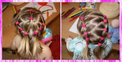 Прически для девочек на маленькие волосы. Прически на короткие волосы 01