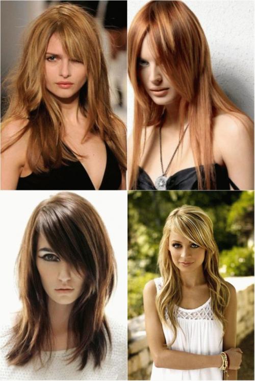 Стрижки на длинные волосы с челкой. Преимущества длинной челки