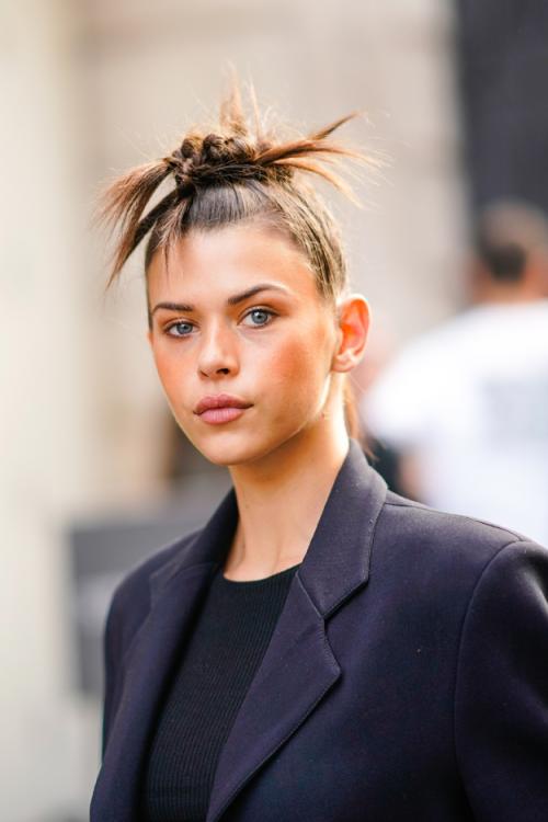 Розовые волосы на коротких волосах.  Пастельный розовый цвет волос 05 Розовые волосы на коротких волосах.  Пастельный розовый цвет волос 05