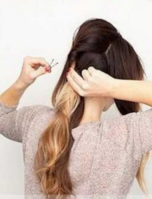 Прическа с прямыми волосами и начесом. Прически с начесом и челкой на собранные волосы (с фото)