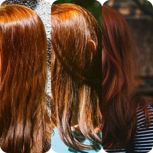 Хна на темно-русых волосах до и после. Моё второе возвращение к травам
