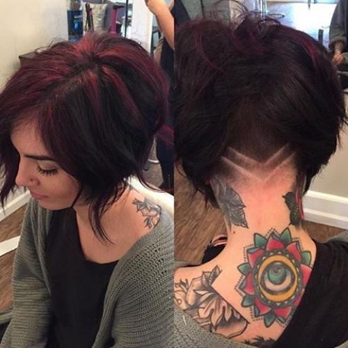 Прически каре на средние волосы. Особенности стрижки рваное каре 19