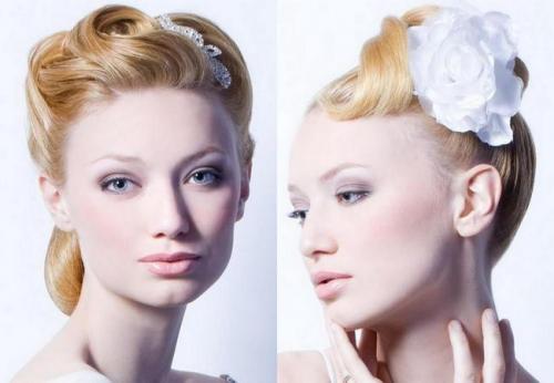 Красивые прически для средних волос. Свадебные прически на средние волосы 09