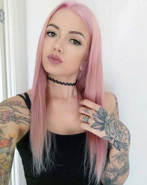 Розовые пряди на светлых волосах 2019. Модные цвета волос 2019: подсказки для блондинок 13 Розовые пряди на светлых волосах 2019. Модные цвета волос 2019: подсказки для блондинок 13