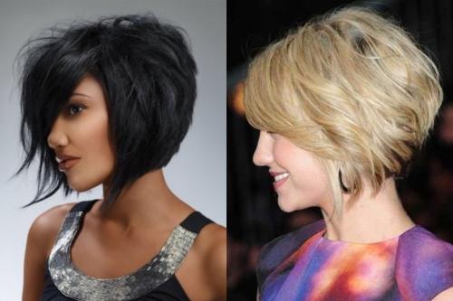 Каскадные стрижки на среднюю длину волос. Каскад на коротких волосах