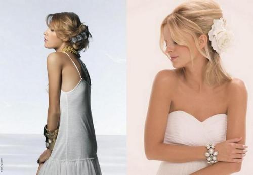 Красивые прически для средних волос. Свадебные прически на средние волосы 02