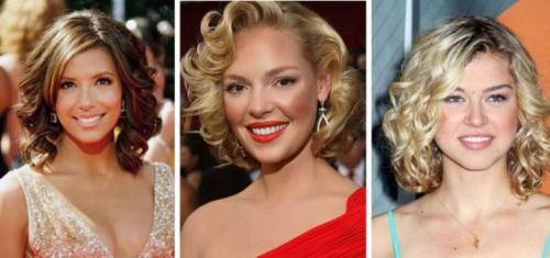 Укладка на каре средние волосы. Пробор 12