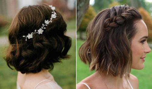 Собранные прически на каре. С удлинением