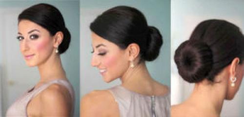 Очень красивые, но простые прически. Причёска-пучок на каждый день. Мастер класс с фото.