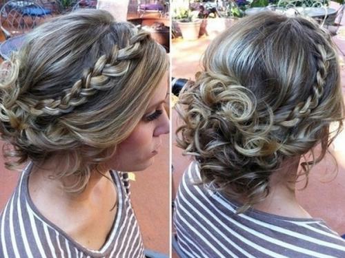 Собранные прически на каре. С удлинением