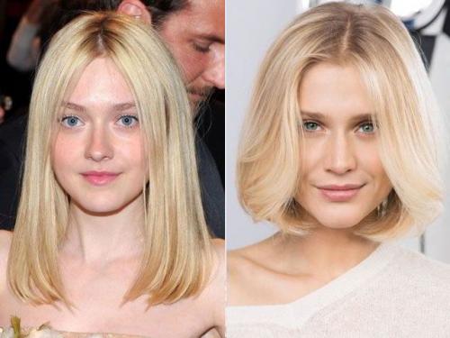 Укладка на каре средние волосы. Пробор