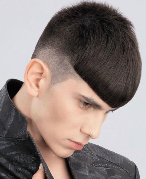 Модные стрижки 2019 с длинной челкой мужские. Модная мужская стрижка undercut на короткие волосы 2019 12