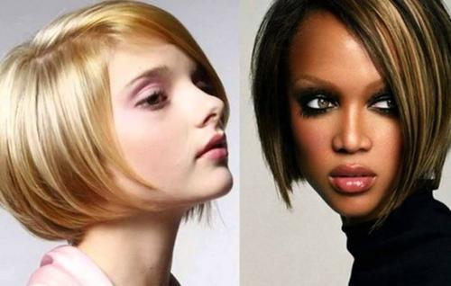 Каре с челкой на среднюю длину. Стрижка каре — фото