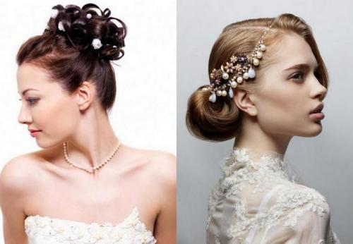 Женские прически для средних волос. Свадебные прически на средние волосы 10