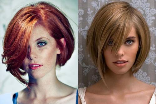 Каскадные стрижки на среднюю длину волос. Каскад на коротких волосах