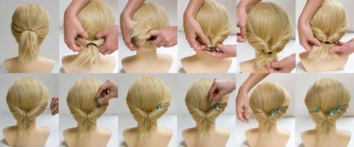 Хвостики прически на короткие. Идеи причесок на короткие волосы