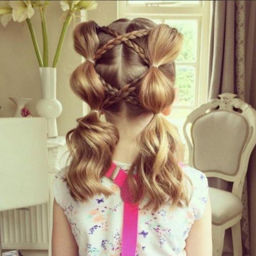 Причёски для девочек в школу за 5 минут лёгкие красивые. Красивые прически для девочки в школу за 5 минут