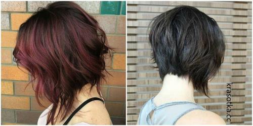 Стрижка ассиметричный боб вид сзади. 10 интересных моделей стрижки боб: вид сзади