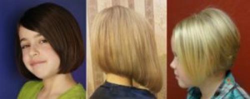 Прически на выпускной девочке 10 лет. Стрижки на короткие волосы  для школьниц