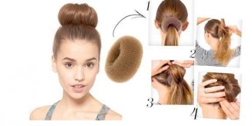 Прически с бубликом для детей. Как сделать прическу бублик ребенку на голове? Мастер-класс!