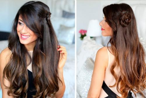 Укладка на средние волосы локоны. Прически на каждый день