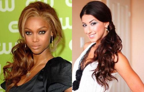 Укладка на средние волосы локоны. Прически на каждый день