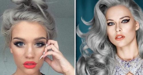 Окрашивание для седых волос-2019. Модное окрашивание для седых волос-2019