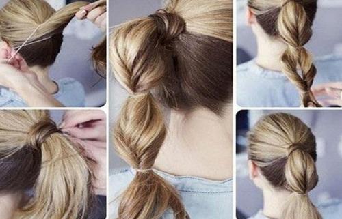 Хвост с выпущенными прядями, как сделать. Элегантный конский хвост 15 Хвост с выпущенными прядями, как сделать. Элегантный конский хвост 15