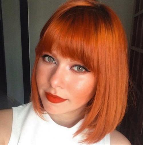Каре с челкой 2019. Каре с челкой. Модные варианты женской стрижки для осени 2019