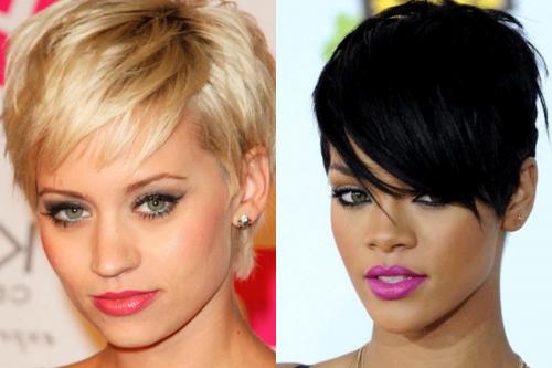 Короткие стрижки для квадратного лица 2020. Модные прически на короткие волосы для овального лица 2020