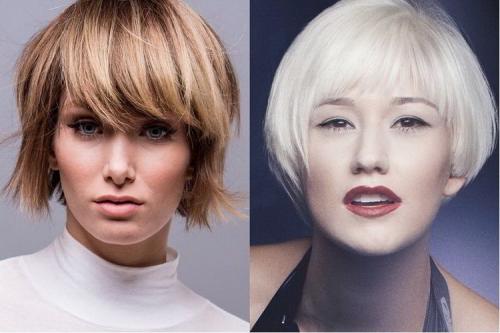 Короткие стрижки для квадратного лица 2020. Модные прически на короткие волосы для овального лица 2020