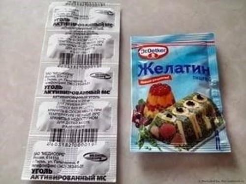 Маска от черных точек с желатином. Рецепты приготовления