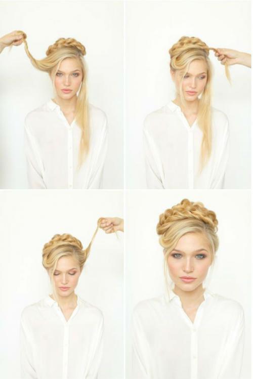 Прически высокие на длинные волосы. Свадебные прически