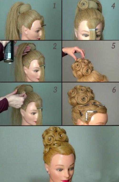 Прически высокие на длинные волосы. Свадебные прически