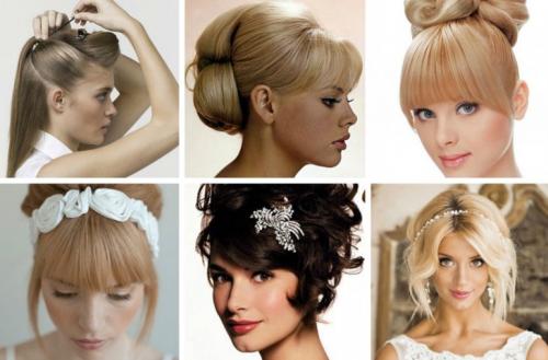 Прически высокие. Прически для девушек с высоким лбом