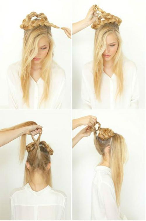 Прически высокие на длинные волосы. Свадебные прически