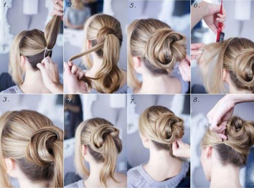 Простые высокие прически на средние волосы. Как сделать высокую прическу на средние волосы?