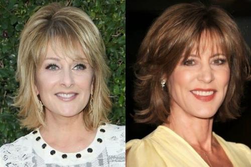 Прически для волос средней длины для женщин. Красивые прически на средние волосы для женщин 50+ 23