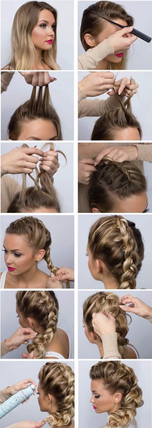 Как самой сделать укладку на средние волосы. Как уложить волосы феном 20