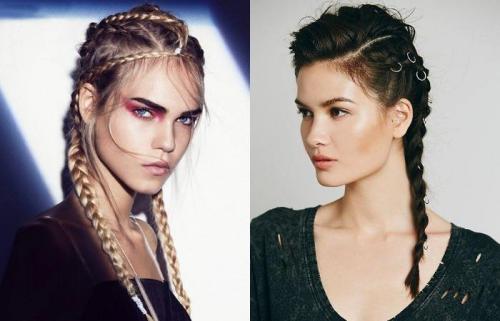 Колоски на длинные волосы 09