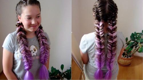 Виды косичек с канекалоном. 8 нестандартных способов использовать канекалон в прическе