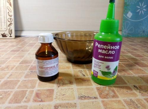 Маска для волос с репейным и касторовым маслом. Репейно-касторовая маска для густых и крепких волос