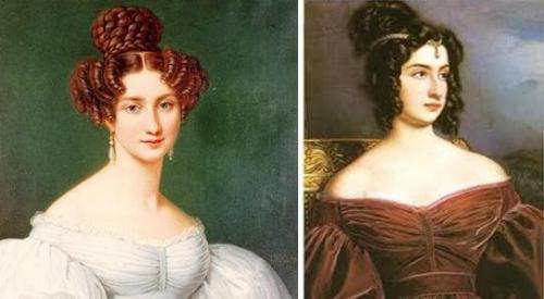 Старинные прически на длинные волосы. Прическа XIX века