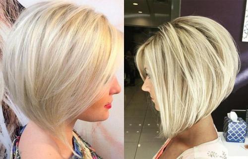 Короткое каре на светлые волосы. Кому подойдет 02