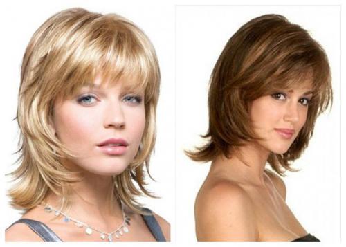 Каскадные стрижки средней длины. Варианты стрижки каскад