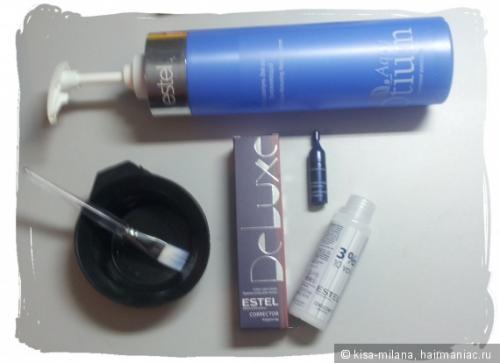 Краска Эстель делюкс, как смешивать. Красивый Пепельный цвет волос с помощью корректора Estel 0/G Графит