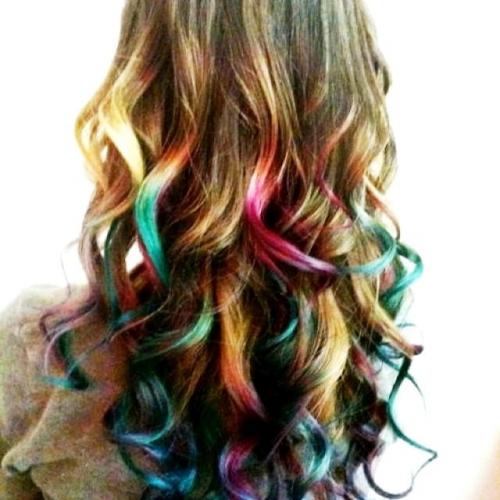 Мятный цвет волос. Яркие краски для волос